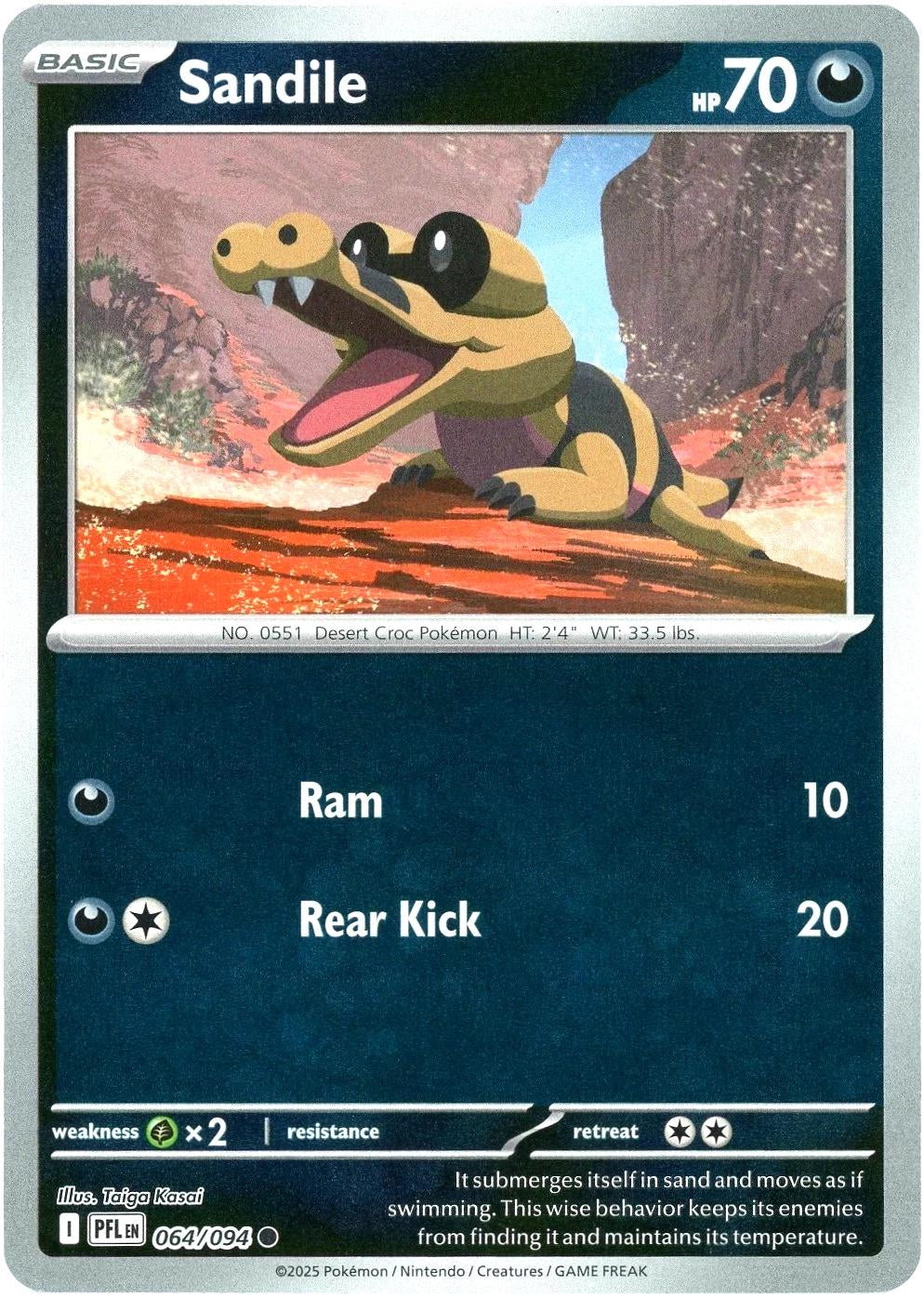 Phantasmal Flames Sandile #064/94 Reverse Holo